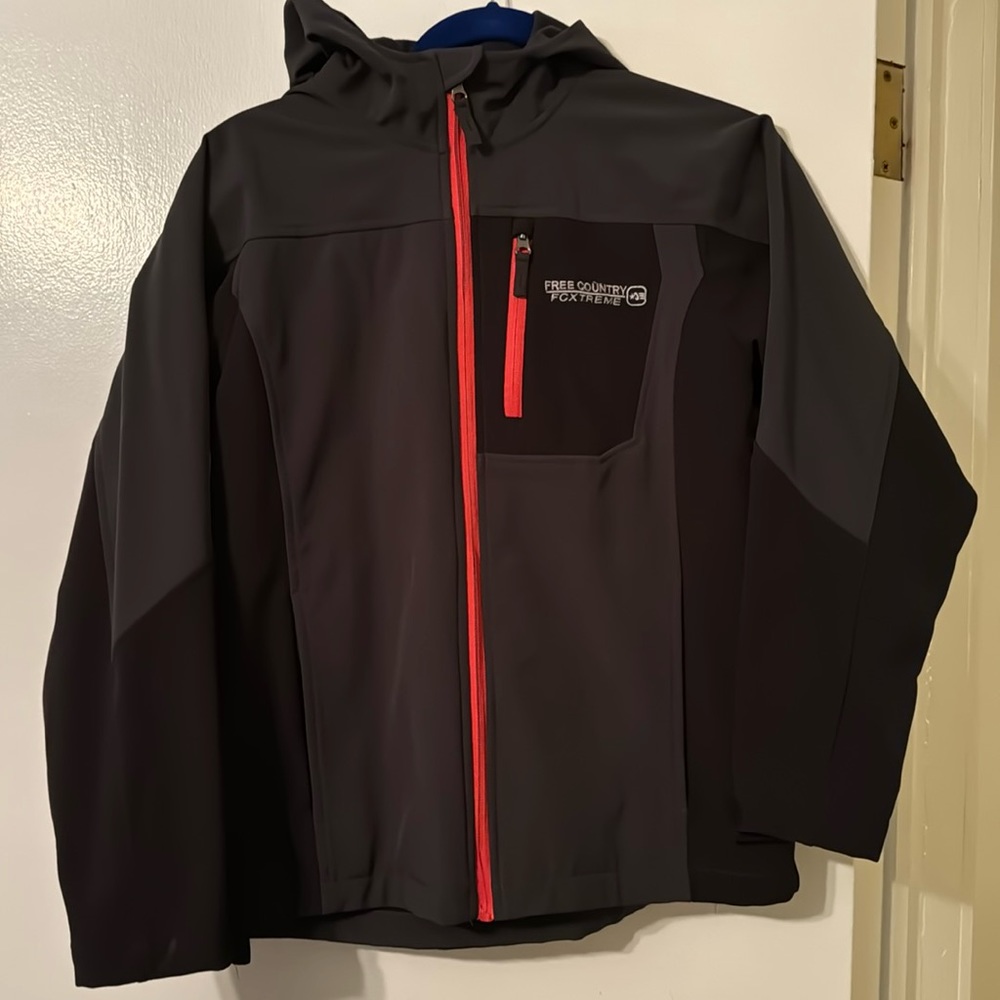 Free country boys waterproof jacket medium black